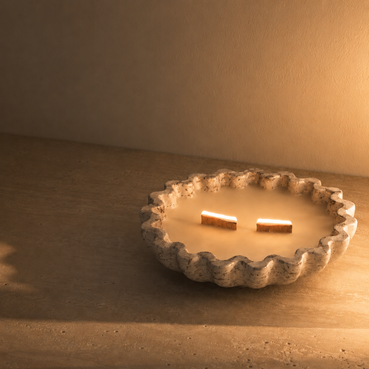 Alba Serena Negro – Vela Aromática de Bambú y Flor de Loto