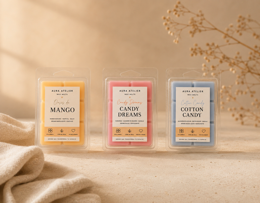 Pack Descubre tu Aroma de Aura Atelier: 3 wax melts de soja a elegir