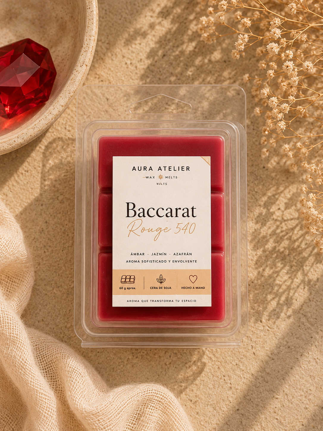 Baccarat Rouge 540 – Wax Melts de Soja